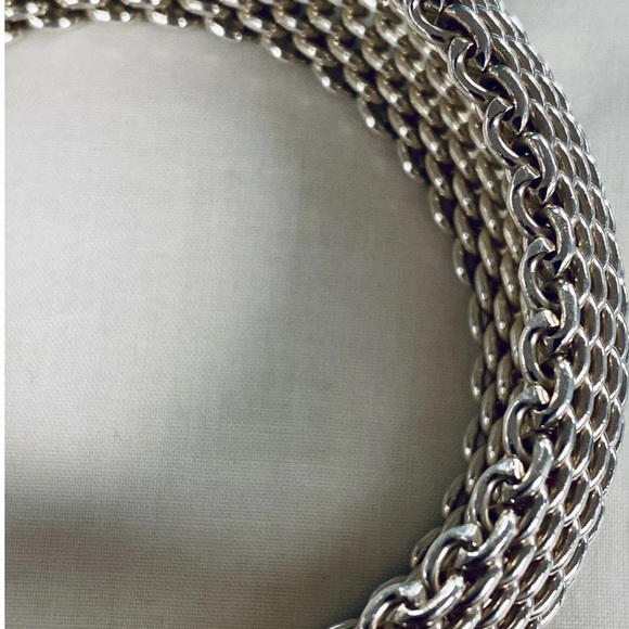 Beautiful Mesh 925 Sterling Silver Bracelet - Picture 6 of 12